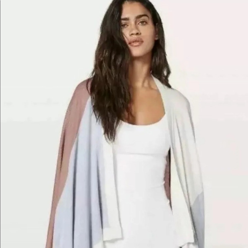 Lululemon Hathaway Wrap Scarf Shawl Quicksand Mist